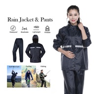 raincoat motorcycle foxdry raincoat poncho raincoat Waterproof Raincoat 2-Layer [Jacket + Pants] Win