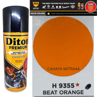 Pilox Diton Premium Beat Orange H 9355 400cc Cat Semprot Warna Oranye Motor Honda