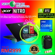 Acer Nitro V 15 ANV15-51-57NC 15.6" FHD 144Hz Laptop ( I5-13420H, 8GB, 512GB SSD, RTX2050 4GB, W11 )