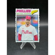 Bryce Harper 2026 Topps Heritage Deckle Edge Parallel Baseball Card Vintage Wavy (72)