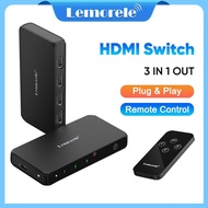 Lemorele HDMI Switch 4K HDMI Switcher HDMI Splitter KVM Switch For PS4 HDTV