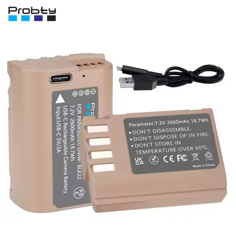 DMW-BLK22 DMW BLK22 DMW-BLF19 BLF19E Battery For Panasonic LUMIX DC-S5 DC-S5K S5 GH5 GH6 G9 GH5S DC-