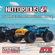 ARRMA NOTORIOUS V6 6S 4WD BLX Brushless RTR ARA8611V6 1/8 RC Electric Remote Control Model Monster T