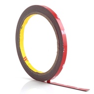 MERAH Double Acrylic Tape 3m x 8mm Acrylic Tape RED 3 m x 8 mm 3mx8mm Insulation Tape