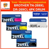 (Original) Brother TN-269XL TN269XL Toner Cartridge High Yield Toner DR-269CL DR269CL 269 Drum Unit