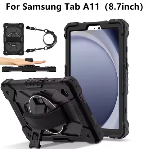 For Samsung Galaxy Tab A11 SM-X133/X135 Case 8.7 Inch 2025 Tablet Cover Silicone +PC Case for Tab A1