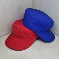 Topi Komando Tactical Patrol Cap Outdoor Lapangan Bahan Ripstop Biru Merah Stylish Size 6-9