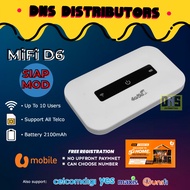 Modified Unlimited 4G LTE Pocket WiFi D6 Portable WiFi Modem MiFi Router Unlimited Hotspot LIKE HUAWEI E5573