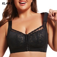 KLAME C/D/E/F/G Front Button Beautiful Back Anti-Sagging Push-Up Bra - Size 34-52 KLM398