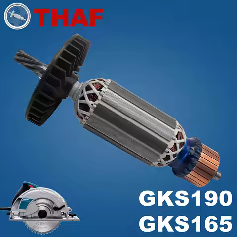 AC 220V 240V GKS190 GKS165 Armature Rotor For BOSCH Circular Saw Spare Parts Power Saw GKS 190 GKS 1