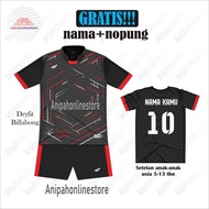 [ FREE SABLON NAMA NOMOR ] JERSEY FUTSAL ANAK/ BAJU OLAHRAGA ANAK