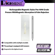 USI 2.0 Rechargeable Magnetic Stylus Pen 4096 Grade Presure With Magnetic Absorption & Palm Rejectio