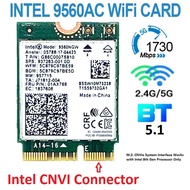 JTTOP" WIFI 5 CARD WIRELESS INTEL 9560 AC DUAL BAND BT 5.1 NGFF CNVI 9560NGW