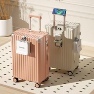 AVIVA Barangan Perjalanan 20/24/28 inci Koper ABS+PC dengan Penjenamaan USB & Penahan Cawan Kualiti 