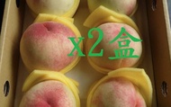 【拉拉山仲夏上海蜜水蜜桃 6顆裝x2盒(2斤3兩/盒)】拉拉山水蜜桃 皮薄軟嫩 香甜多汁