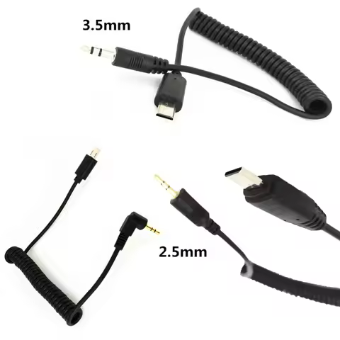 2.5 3.5 to Multi USB Remote Shutter Release Connecting Cable for Sony A7 A7S A7R II III IV V A6600 A