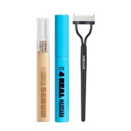 Viral Lashes Set, Includes Essential Lash Serum, 4 Real Mascara & Lash Separator for Lifted & Define