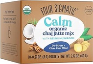 Four Sigmatic Chai Latte by | Organic Instant Chai Latte with Turkey Tail, Reishi Mushrooms &amp; Coconut Milk Powder | Supports Gut &amp; Digestion Health | Decaf, No Dairy &amp; Gluten-Free | 10 Count