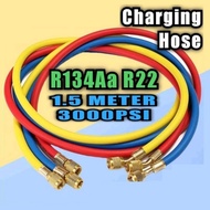 ACProS Charging Hose Set R22 R134a R12 R507 R404 Air Cond Refrigerant Manifold Gauge Hose GAS METER 