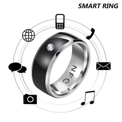 Multifunctional NFC Ring for Android Phone Wearable Connect NFC Smart Ring Fashion Waterproof Titani