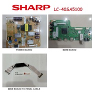 SHARP LED TV LC40SA5100M LC40SA5100 40SA5100 Power Board QPWBFG800WJN2 DUNTKG800FM Main Board QPWBNG