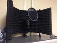 摺疊隔音屏 Microphone Mic 麥克風 直播 唱歌 錄音 靜音 集中