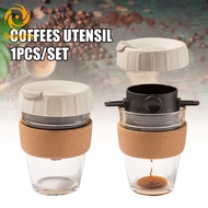 ♛SL Coffee Filter Portable Drip Coffee Tea Holder Funnel Baskets Reusable Tea Infuser and Stand Coffee Dripper