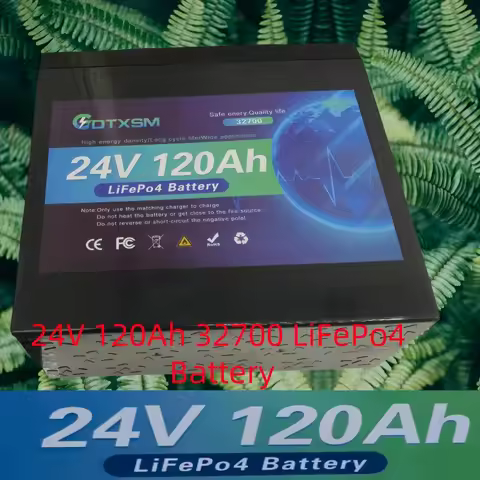 LiFePO4 32700 LED 24V 100AH 120AH battery has 100msrv rechargeable Ferrous lithium phosphate solar o