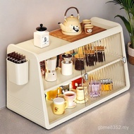 Water Cup Tea Set Rack Kitchen Cup Storage Box Tableware Desktop Shelf Storage Cabinet Cabinet Displ