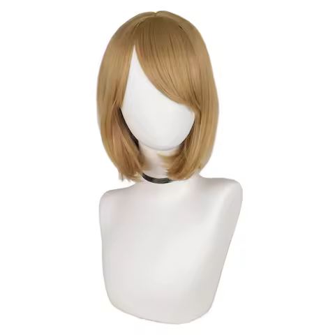Biohazard Resident 4 Remake Ashley Graham Evil Cosplay Wig Heat Resistant Synthetic Wigs Halloween C