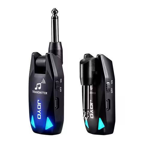 JOYO JW-08 Wireless Audio Transmitter Receiver UHF Anti-interference Band 2MS Low Latency 6 Channel 