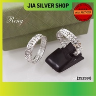 Ready Stock | 925纯银 男/女款戒指 | Original 925 Silver Cutting Ring For Men/Women (252591) | Cincin Lelaki/Perempuan Perak 925
