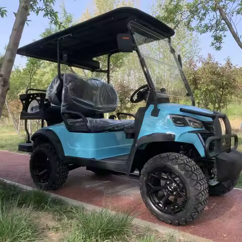 Super Discount Electric Golf Cart With 14-Inch Off-Road Tires 30% Max Driving Slope New Energy Elect