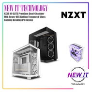 NZXT H9 ELITE Premium Dual-Chamber Mid-Tower ATX Airflow Tempered Glass Gaming Desktop PC Casing Cas