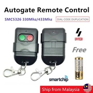 AutoGate Door Key Remote Control Chip SMC5326 330MHz 433MHz Auto Gate Wireless Remote With Battery