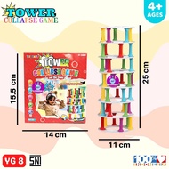 Lucky Toys - Children's Toy Tower Ring Stacking Game Fun Tower Collapse Game Toy/ Family Toy/ Family