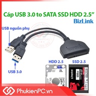 USB 3.0 to SATA conversion cable supports auxiliary power for HDD SSD 2.5 hard drive PC, Laptop TV, 