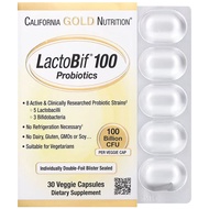 美國California Gold Nutrition, LactoBif 100益生菌, 1,000 億 CFU, 30粒素食膠囊