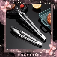 ORAVELLE Stainless Steel Food Tongs Stainless Steel Fried Food Tongs Fried Food Tongs Stainless BBQ 