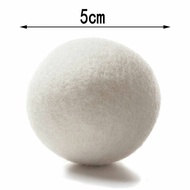 6PCS 5CM Reusable Wool Tumble Dryer Balls Home Natural Laundry Clean Pactical