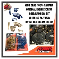 KINGDRAG BRAND Stainless Steel Engine Screw YAMAHA LC135 4S 5S Y15ZR HONDA RS150 EX5
