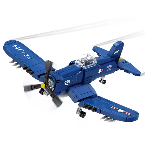 World War 2 WW2 Military SWAT Corsair F4U Fighter Building Blocks Bricks Army Air Force Soldier Mode
