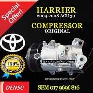 TOYOTA HARRIER OLD MODEL 2004-2008 YEAR ACU30 ORIGINAL DENSO ND COMPRESSOR/ KOMPRESOR (CAR AIRCOND S