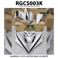 Rapido Cover Set Yamaha Lagenda 115Z Fi Jupiter VR46 (32) White Accessories Motor 115Fi 115zfi Body