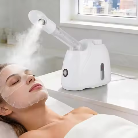 KSKIN Professional Facial Steamer, Hot Warm Mist Face Steamer for Deep Pore Cleansing, Skin Hydratio