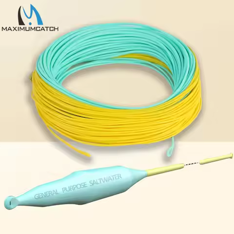 Maxcatch General Purpose Fly Fishing Line WF Floating 8WT 9WT 10WT Weight Forward Fly Line Welded Lo