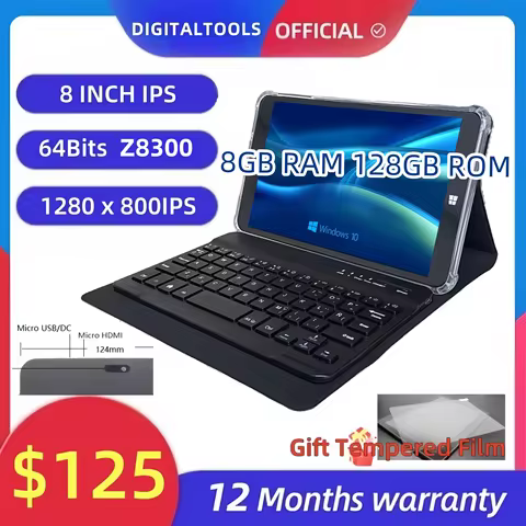 8 INCH Windows 10 Mini Tablet PC 64Bits x5-Z8300 Quad Core 8GB RAM 128GB ROM HD-MI Port 1280 x 800IP