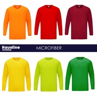 Baju Kosong Lengan Panjang Microfiber Unisex Long Sleeve T-Shirt Jersey RM07 Orange/Red/Maroon/Yello