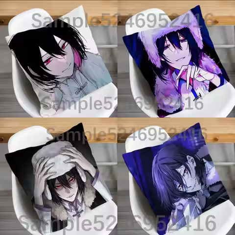 F-Fyodor Dostoevsky BSD B-Bungo Pillow Case Short Plush Sofa Decorative Gift Home Double-sided Print