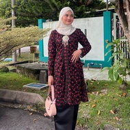 Kebarung Labuh Klasik Nett Sulam Juwita Eaa Fashion |Lilac|Green|Merah|Cream|Peach|